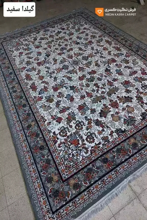 فرش گیلدا 440 شانه نگین کسری کاشان